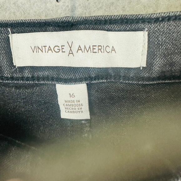 Vintage X America Womans Size 16 Bootcut Jeans Grey Denim Stretch Pockets - Picture 8 of 9